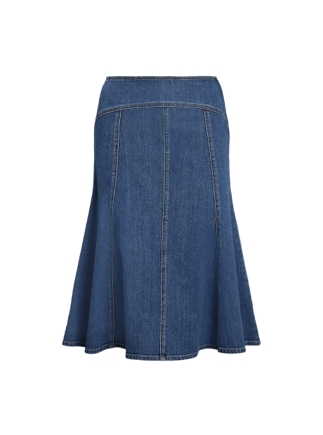 Denim-Bahnenrock in A-Linie