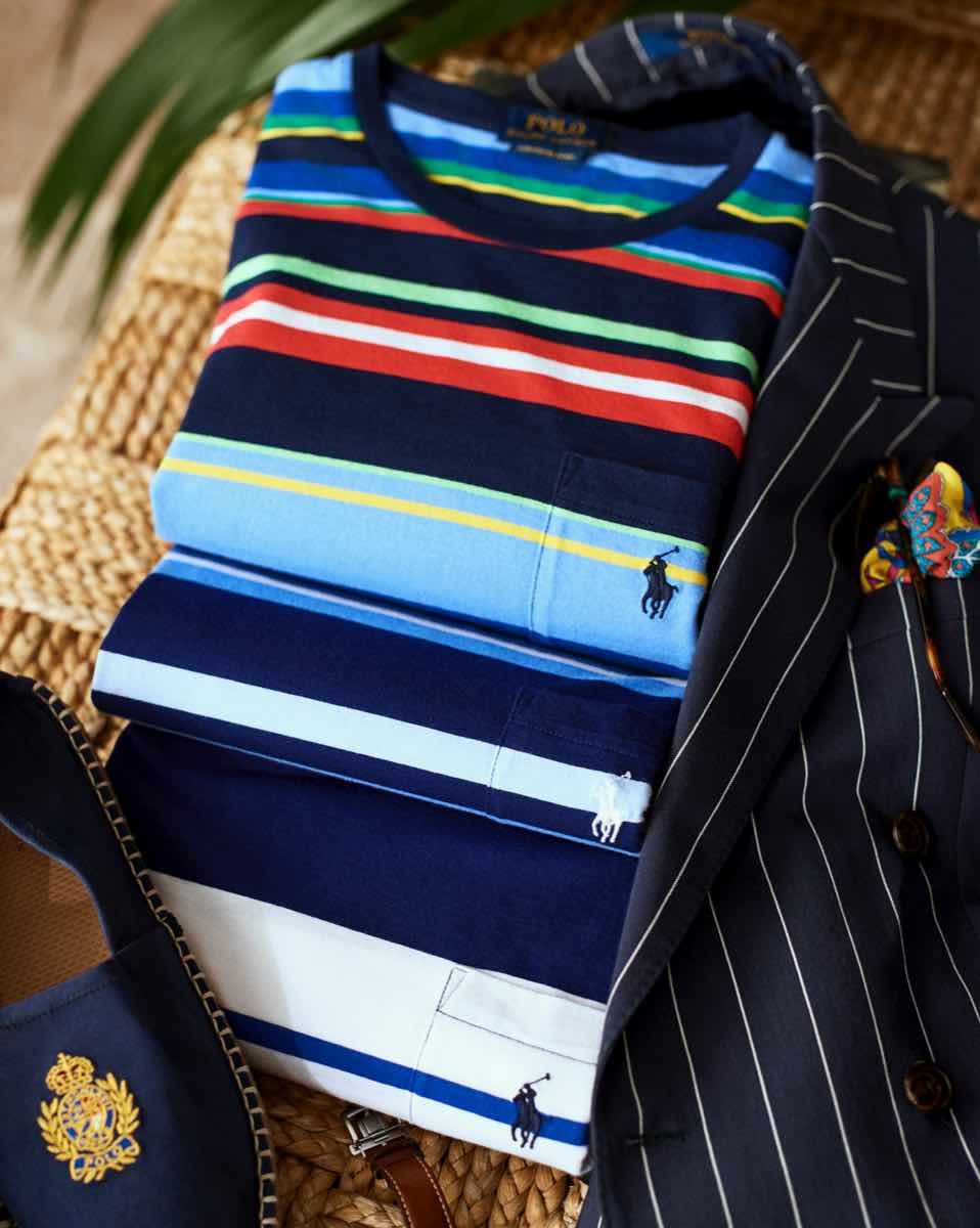 Gestreiftes Custom-Slim-Fit T-Shirt