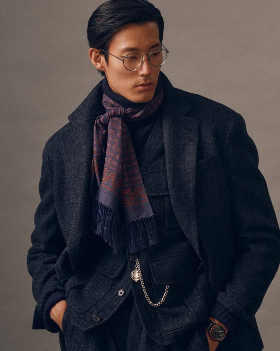 Tailored-Fit Polo-Sakko aus Tweed