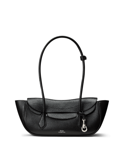 Kleine Lederschultertasche Polo Blaze