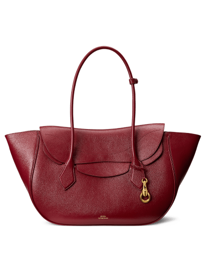 Große Lederschultertasche Polo Blaze