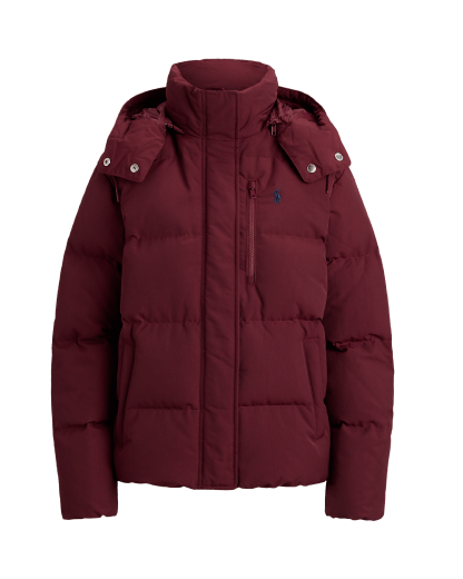 Matte, mittelschwere Daunen-Pufferjacke