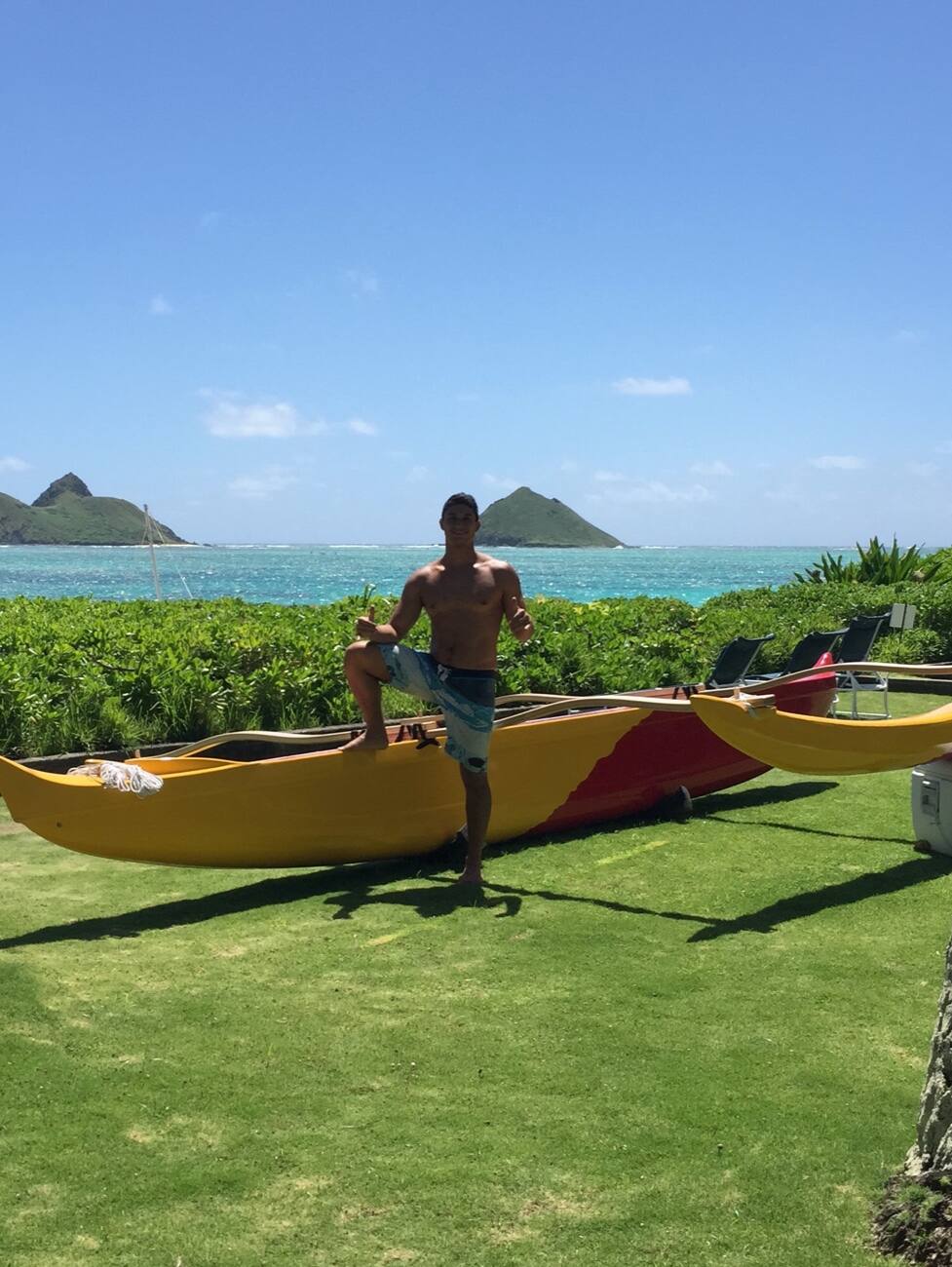 Hopena with the Hōkū Alakaʻi. &ldquo;A big goal of mine was to finish my canoe, which I did in 2018,&rdquo; he says. &ldquo;That&rsquo;s something I look back at as a significant moment in my life.&rdquo; Eventually, he hopes to sail it to the outer Hawaiian islands. 