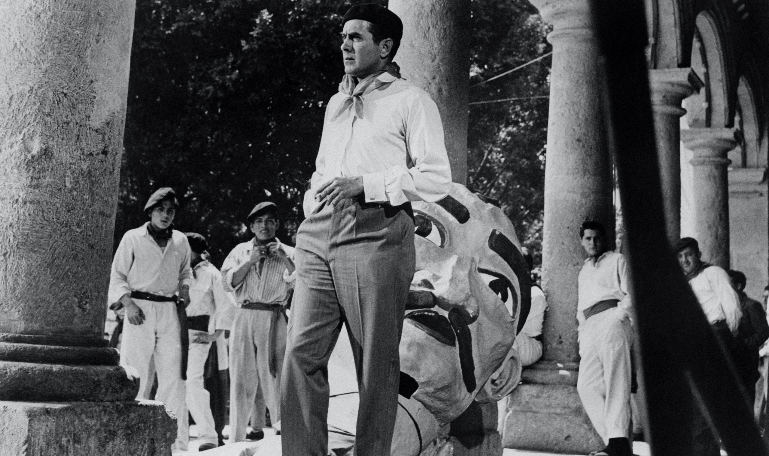 Tyrone Power in der Filmadaption von 1957 von <em>Fiesta</em>