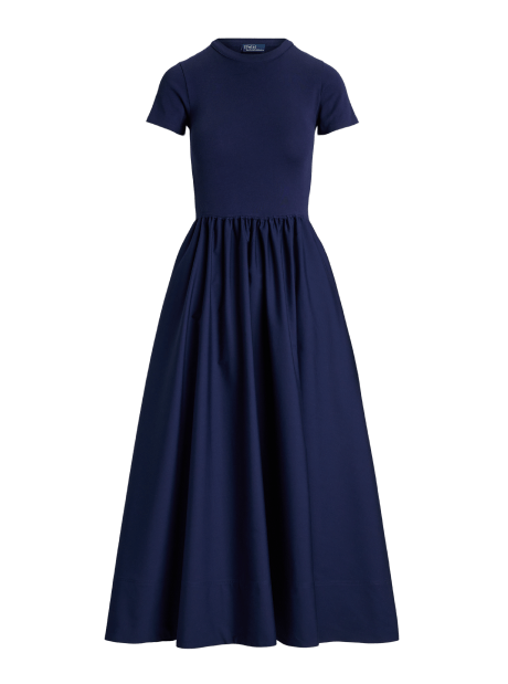Cotton Short-Sleeve Dress