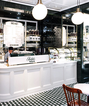 Interior of Ralph's Coffee Tokyo location