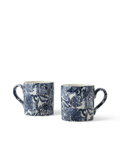 Coffret cadeau de mugs Faded Peony
