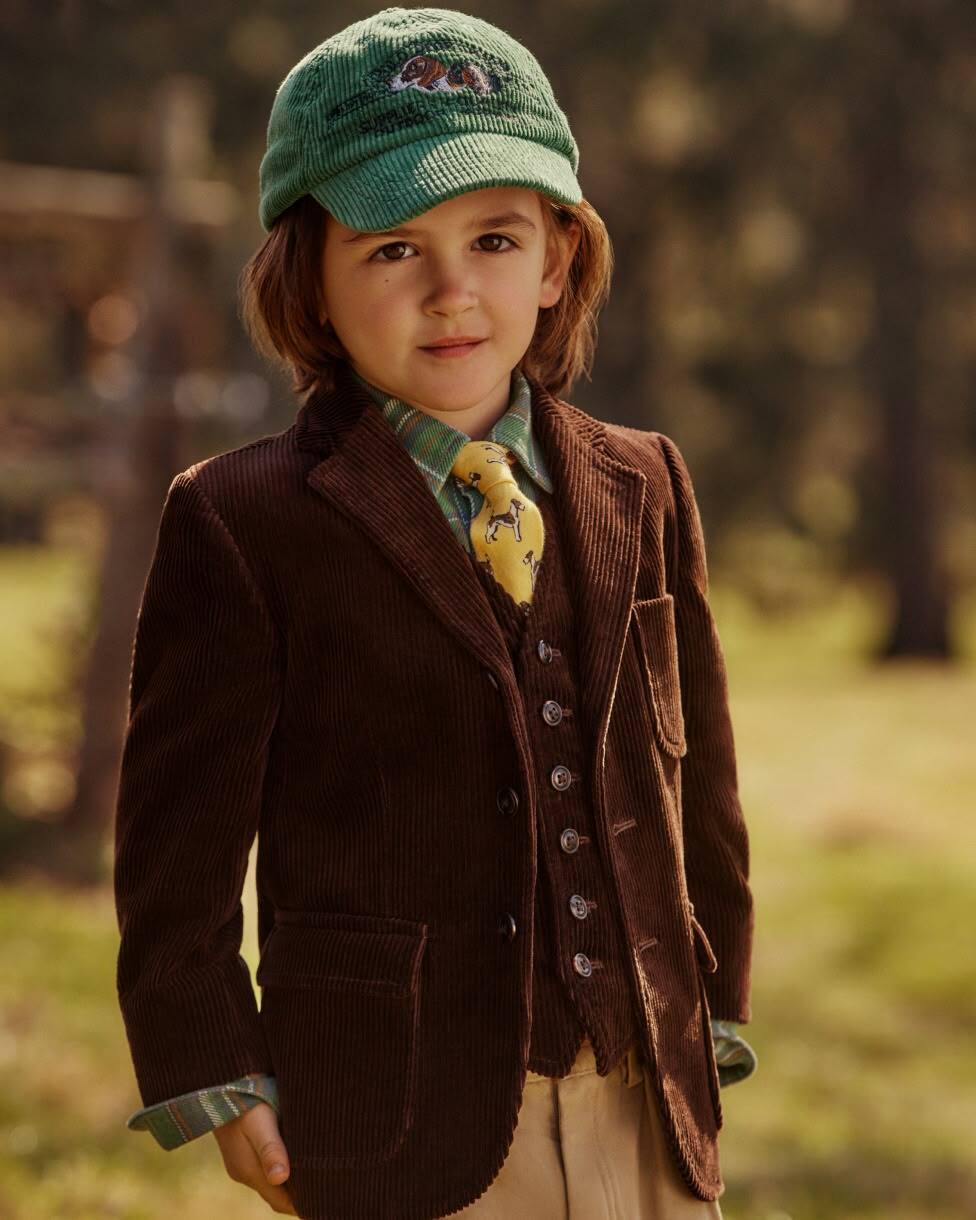 Blazer Polo en velours côtelé de coton